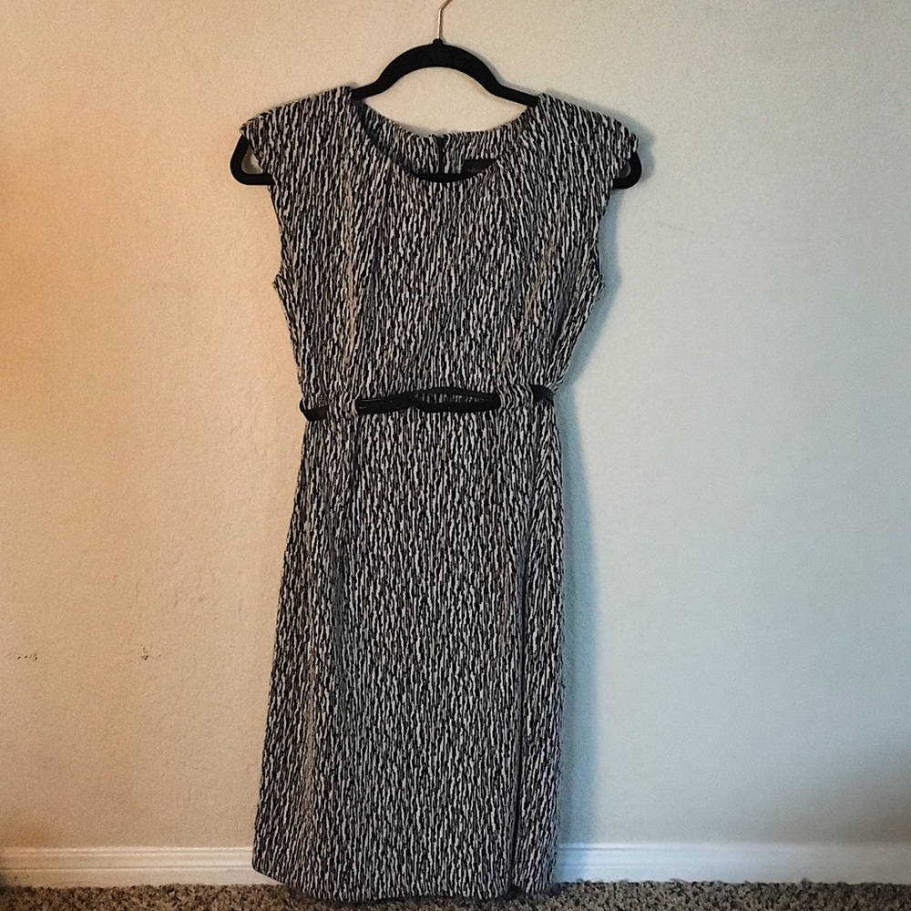 Belted business casual dress